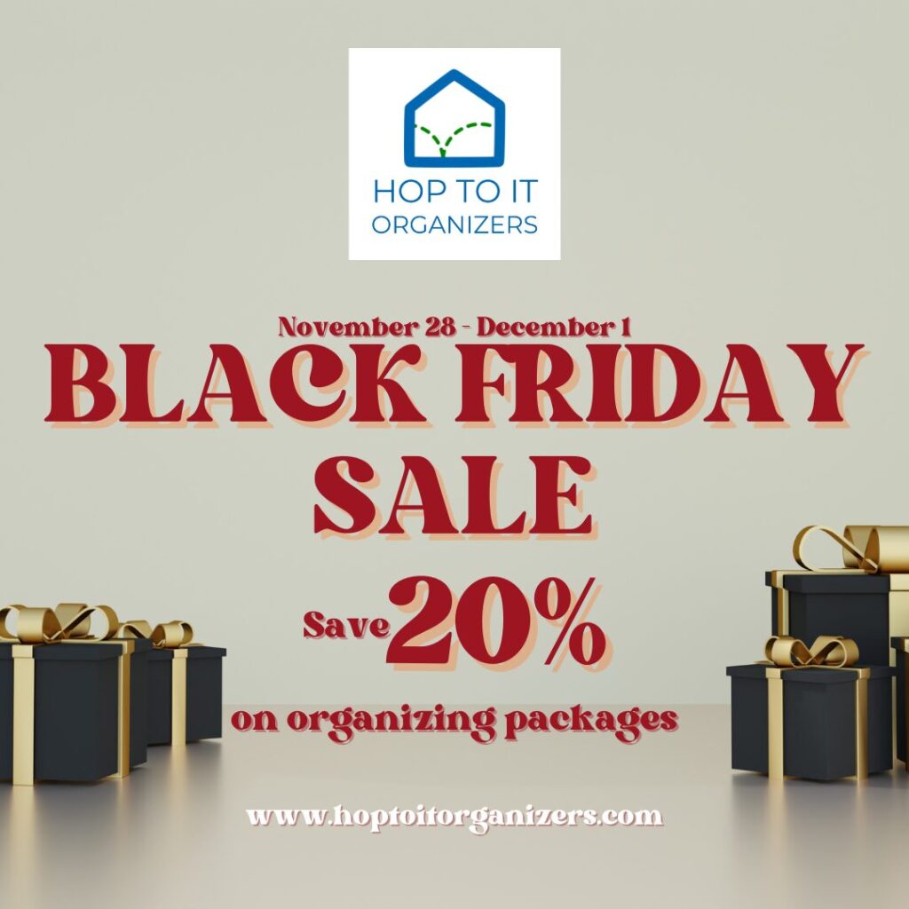 Black Friday Sale - Save 20% on Organizing Packages